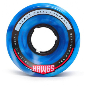 HAWGS 60MM CHUBBY BLUE/WHITE SWIRL