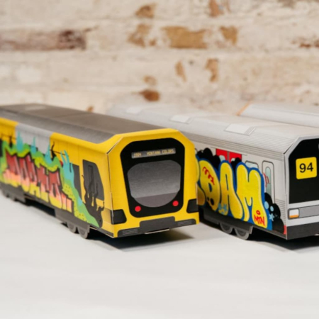 graffiti art, train systems, τρένο για συναρμολόγηση και βάψιμο, χειροτεχνίες ζωγραφική graffiti